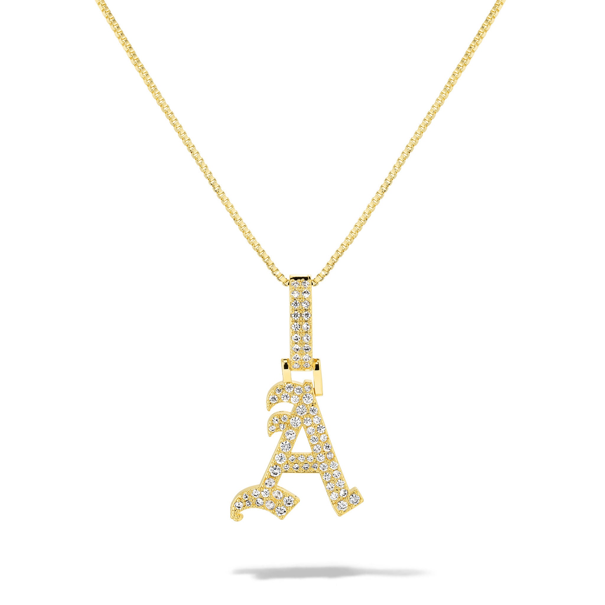 “Icy Old English” Necklace