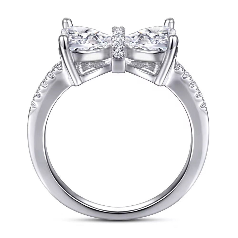 “Twin hearts ring” 925 Sterling silver