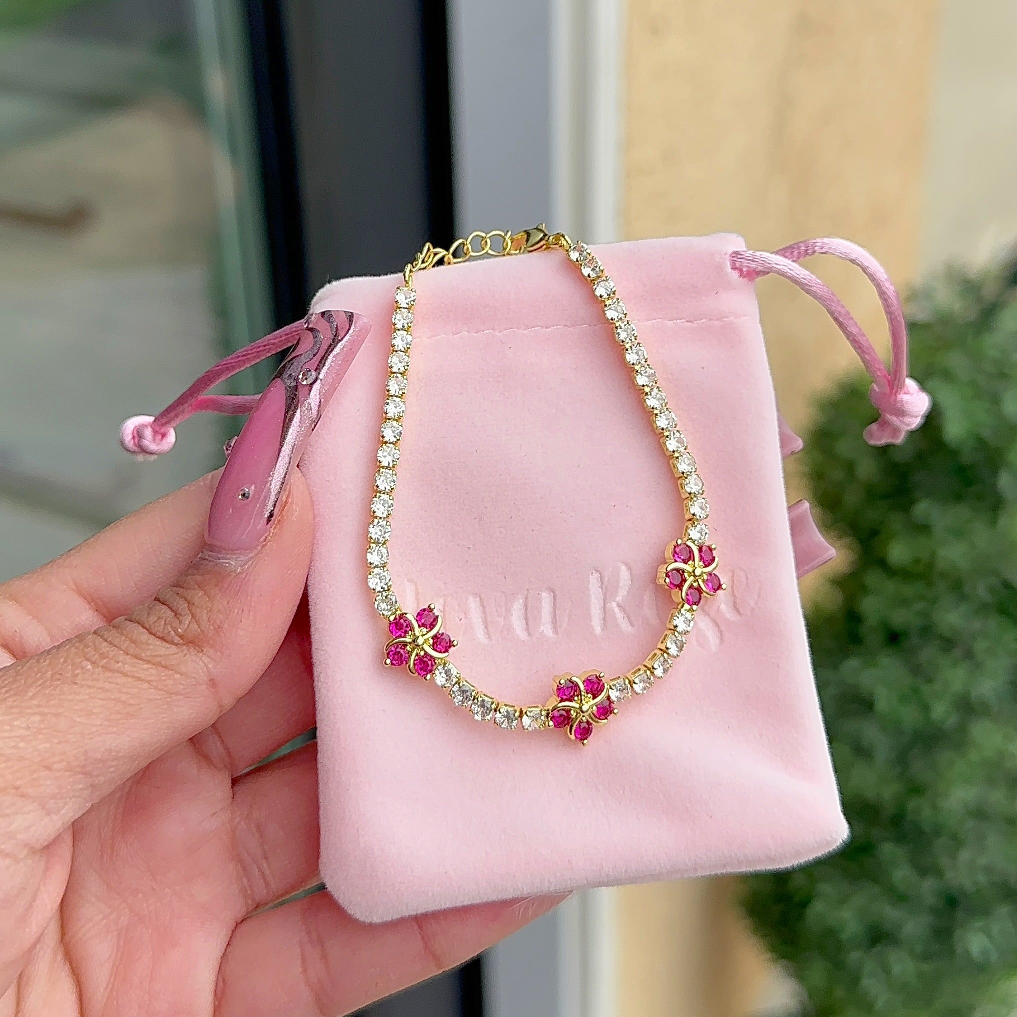 “Blossom bling” bracelet