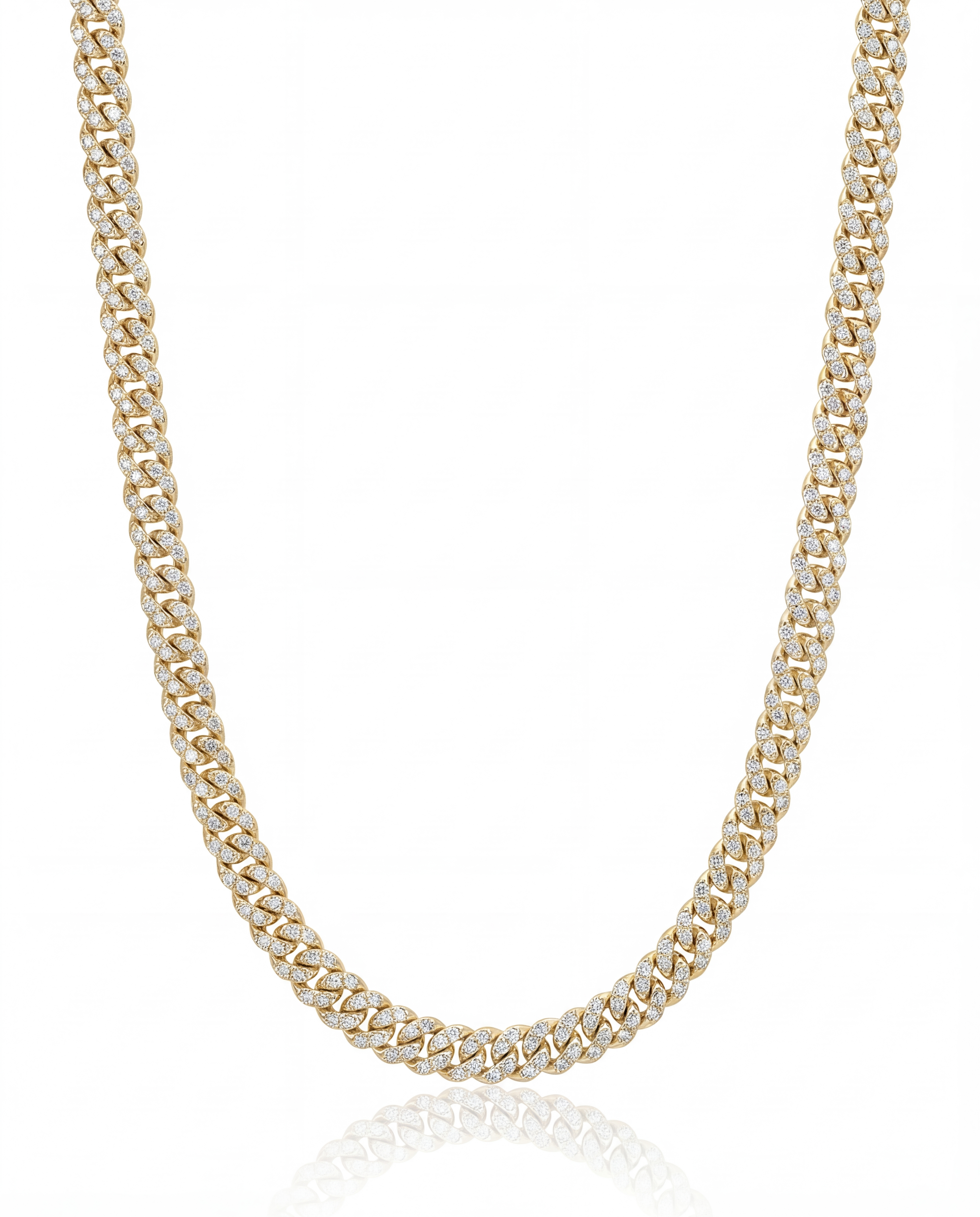 Mini pave cuban chain