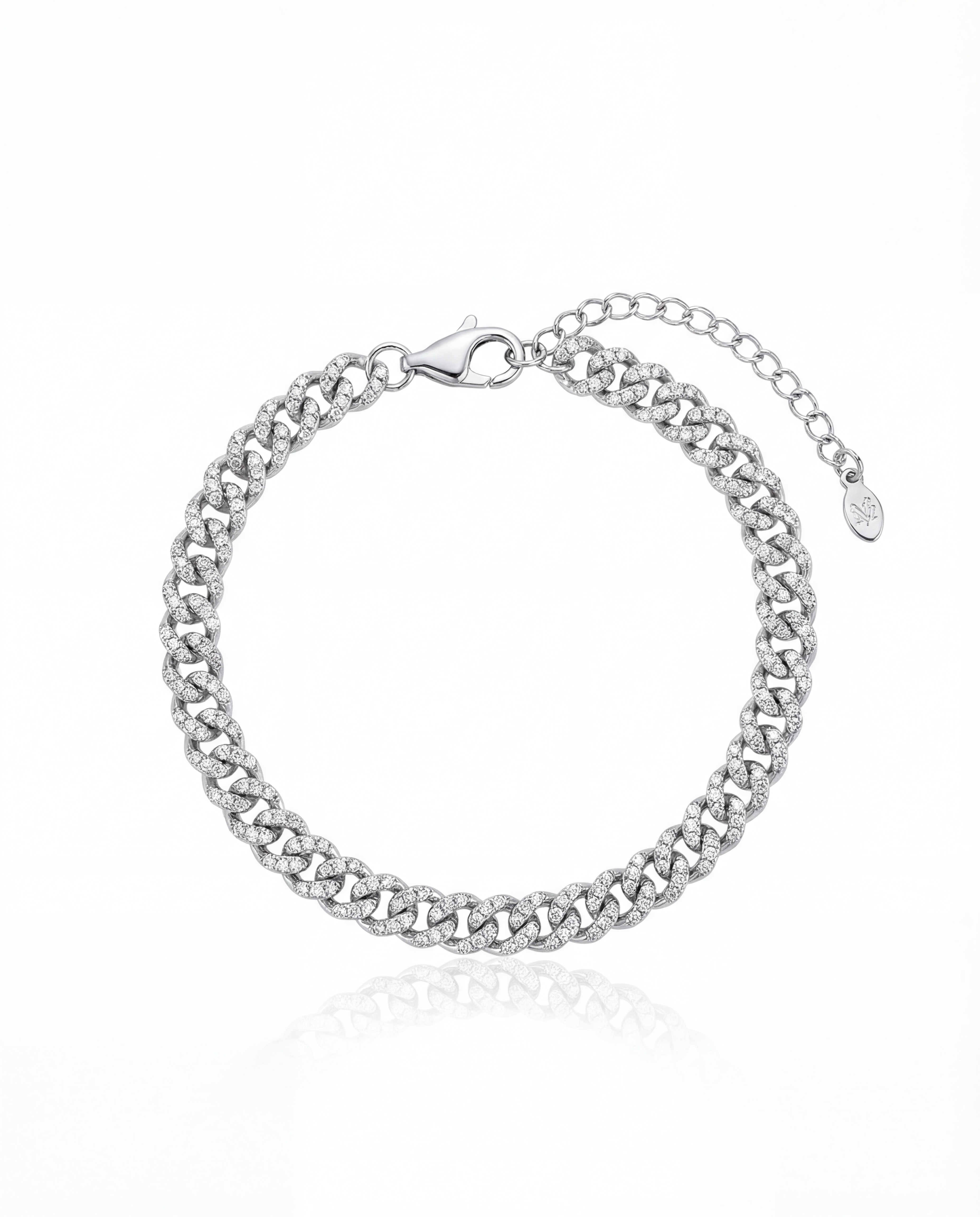 Mini Pave Cuban Anklet