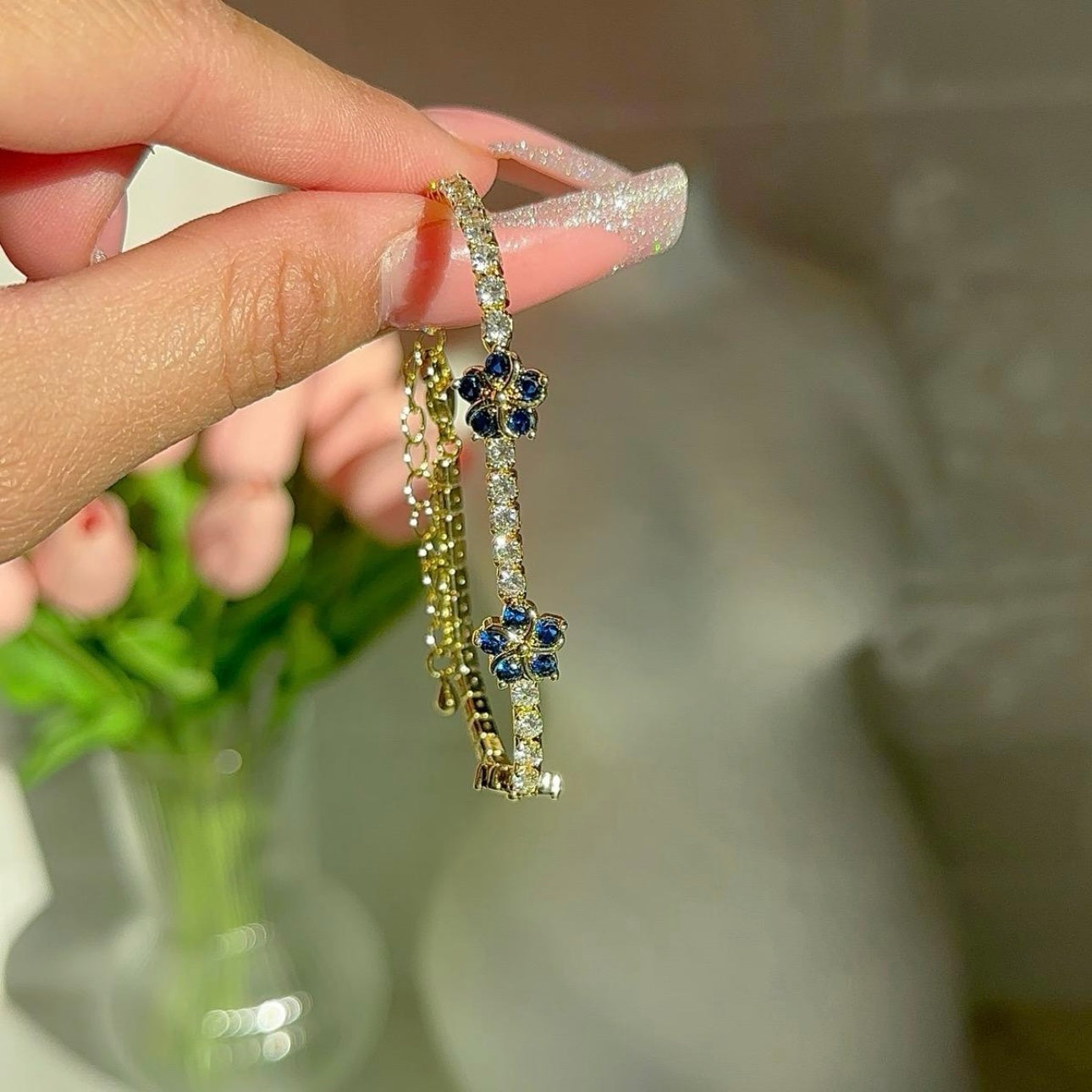 “Blossom bling” bracelet