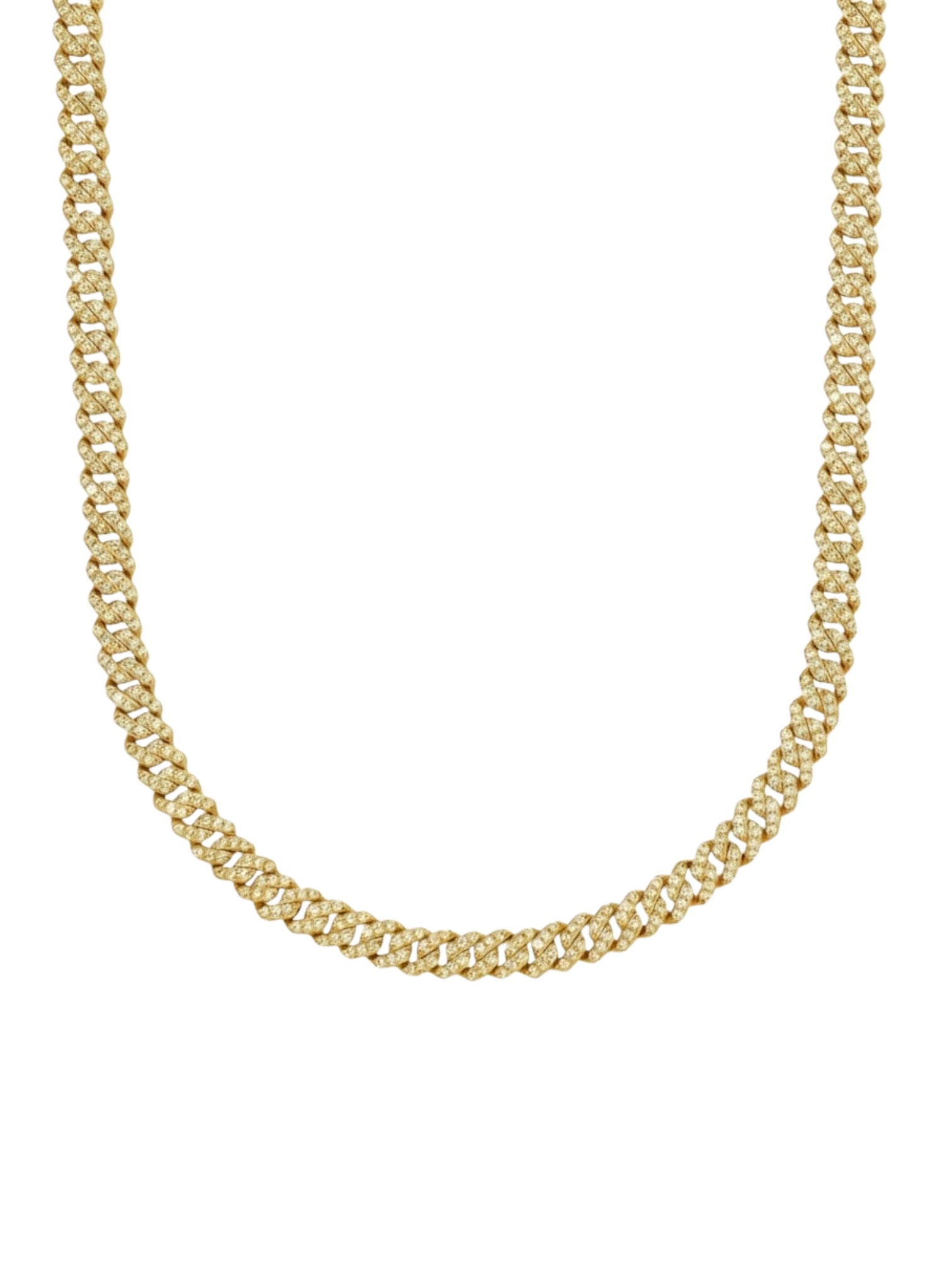 Mini pave cuban chain