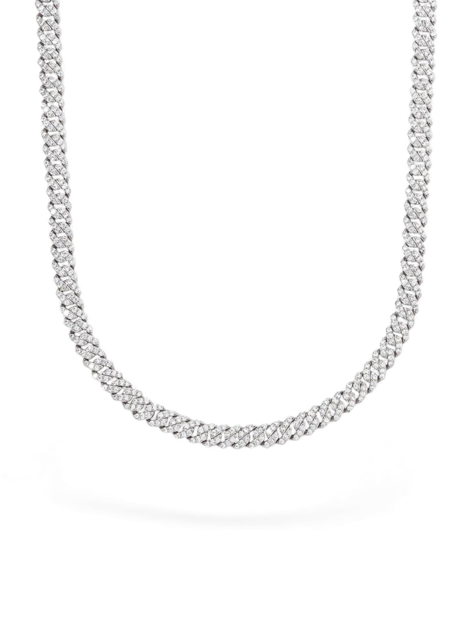 Mini pave cuban chain