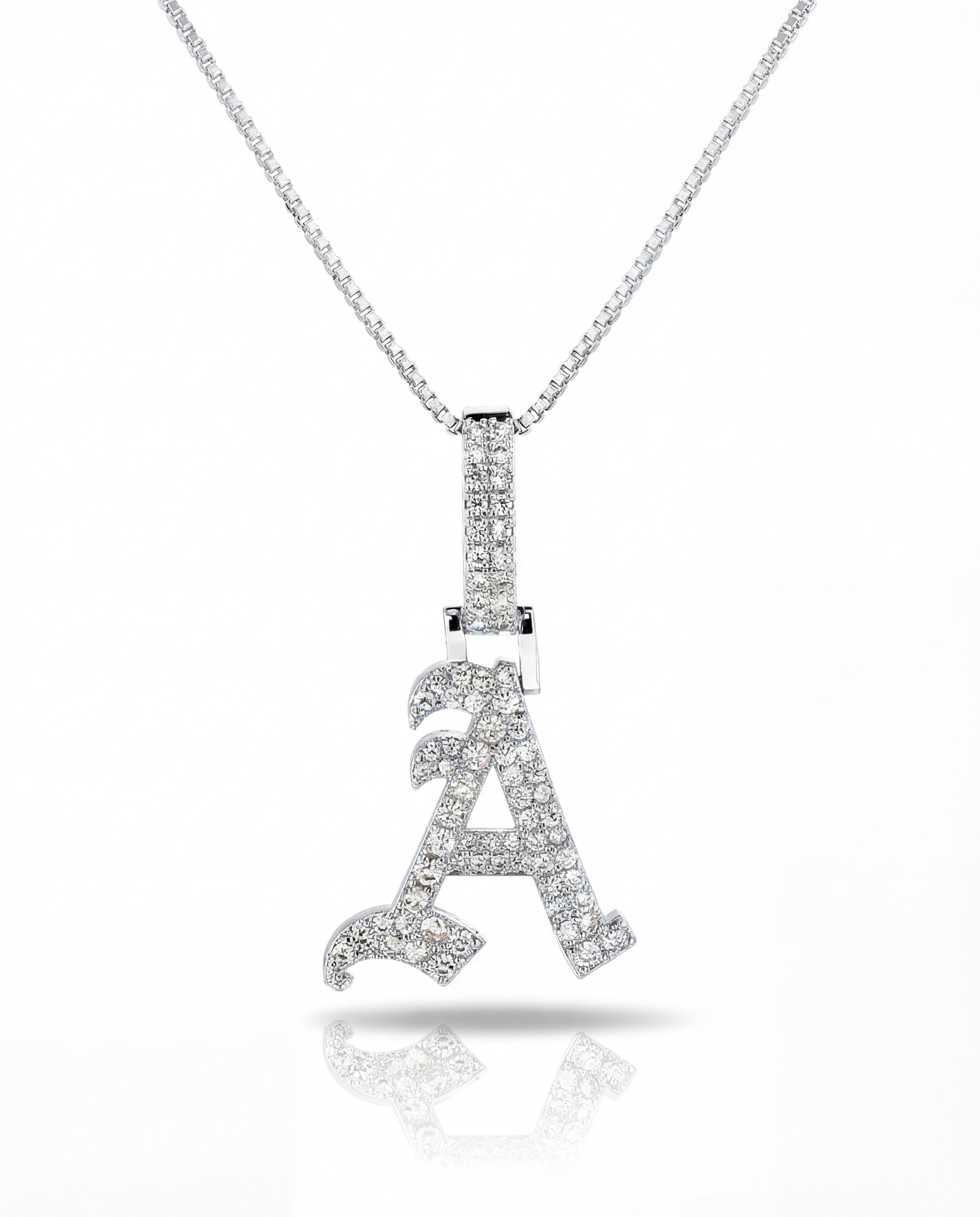 “Icy Old English” Necklace