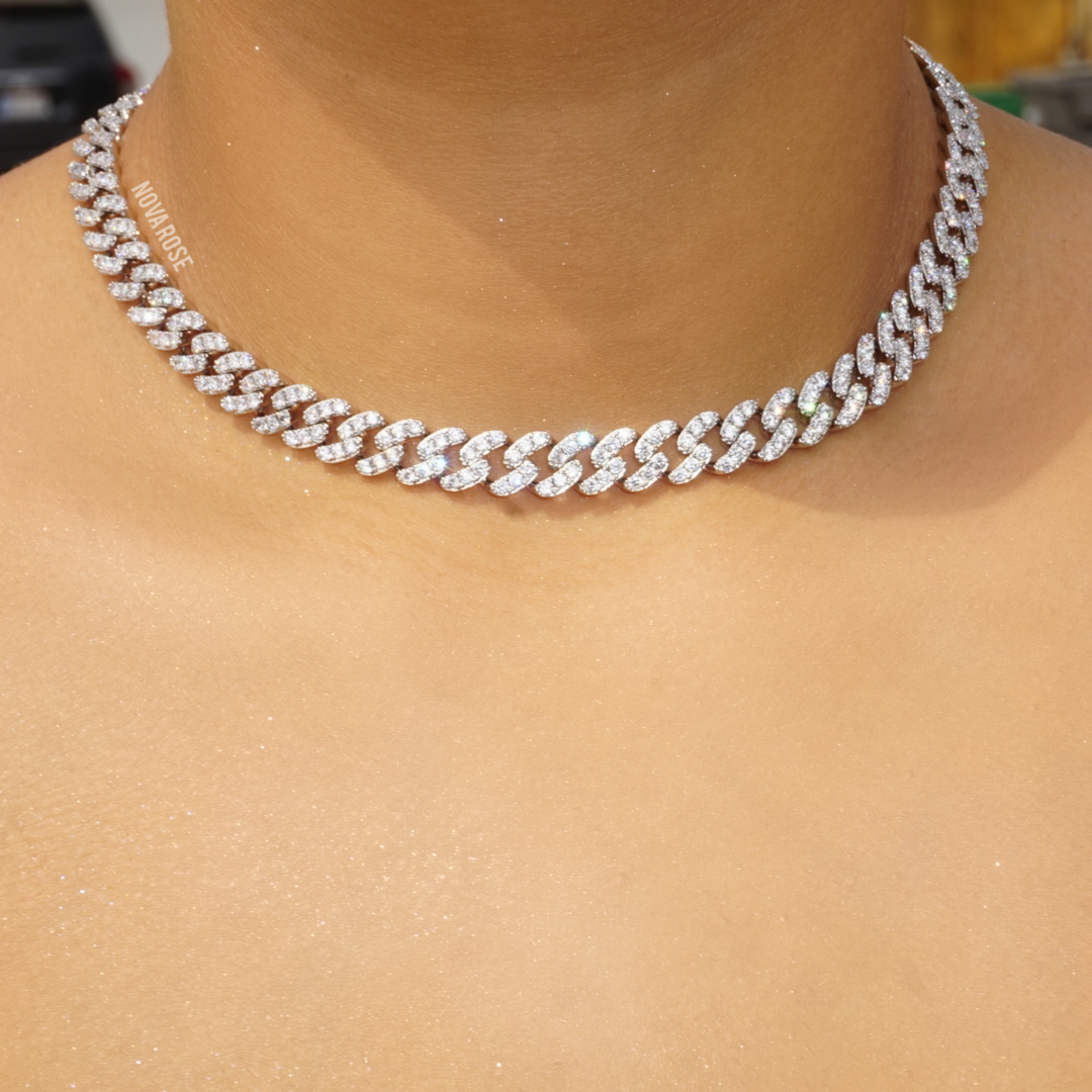 Thin Cuban link choker
