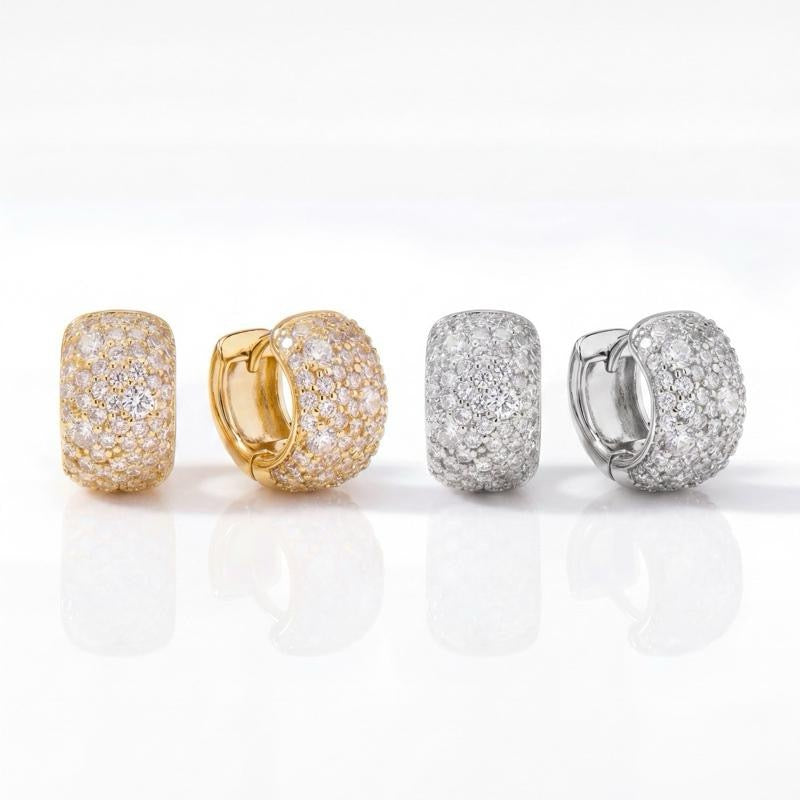 Monaco Pave Huggies