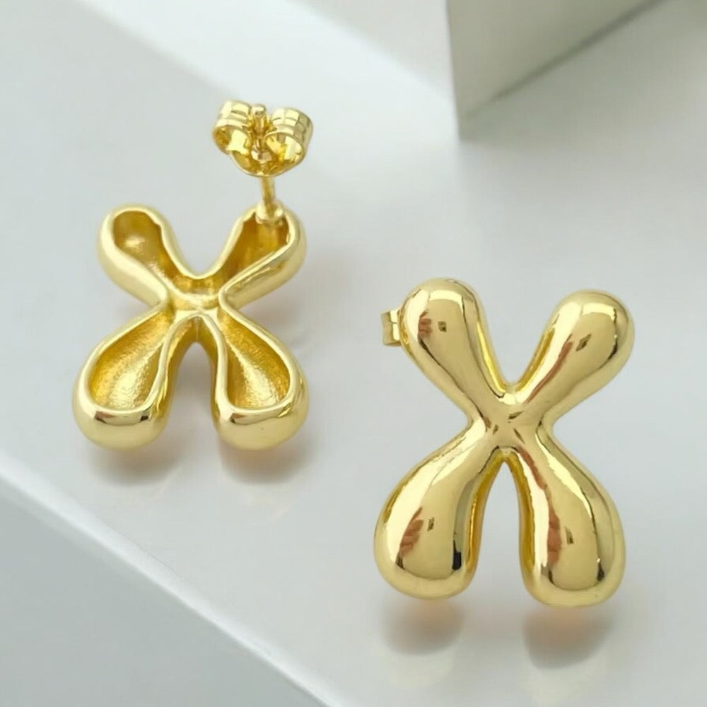 bubble letter studs