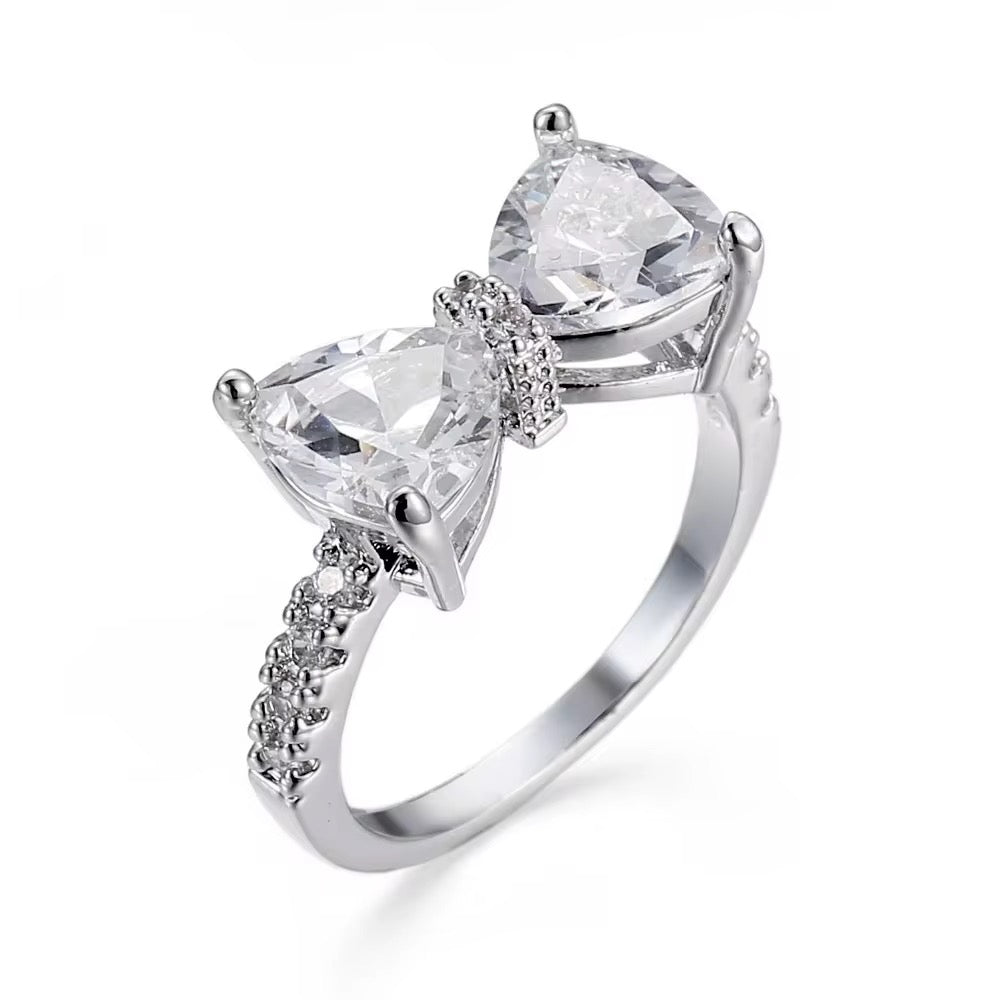 “Twin hearts ring” 925 Sterling silver