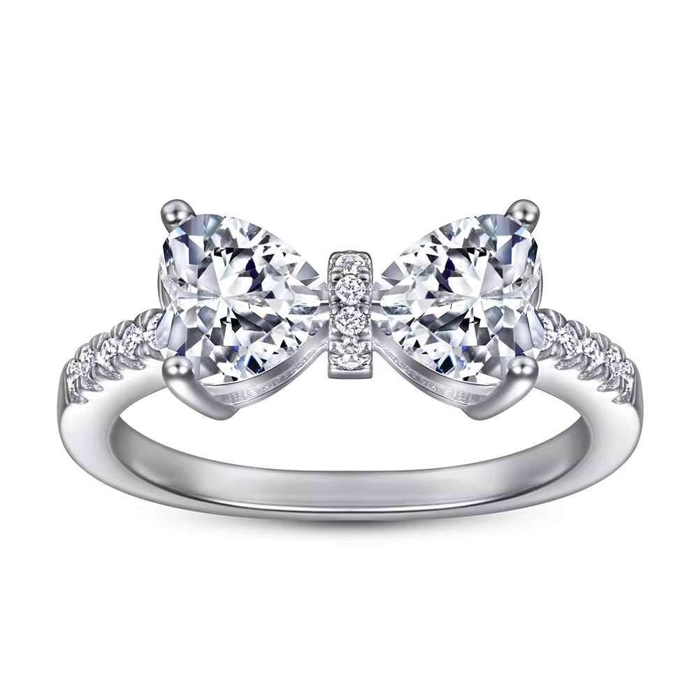 “Twin hearts ring” 925 Sterling silver