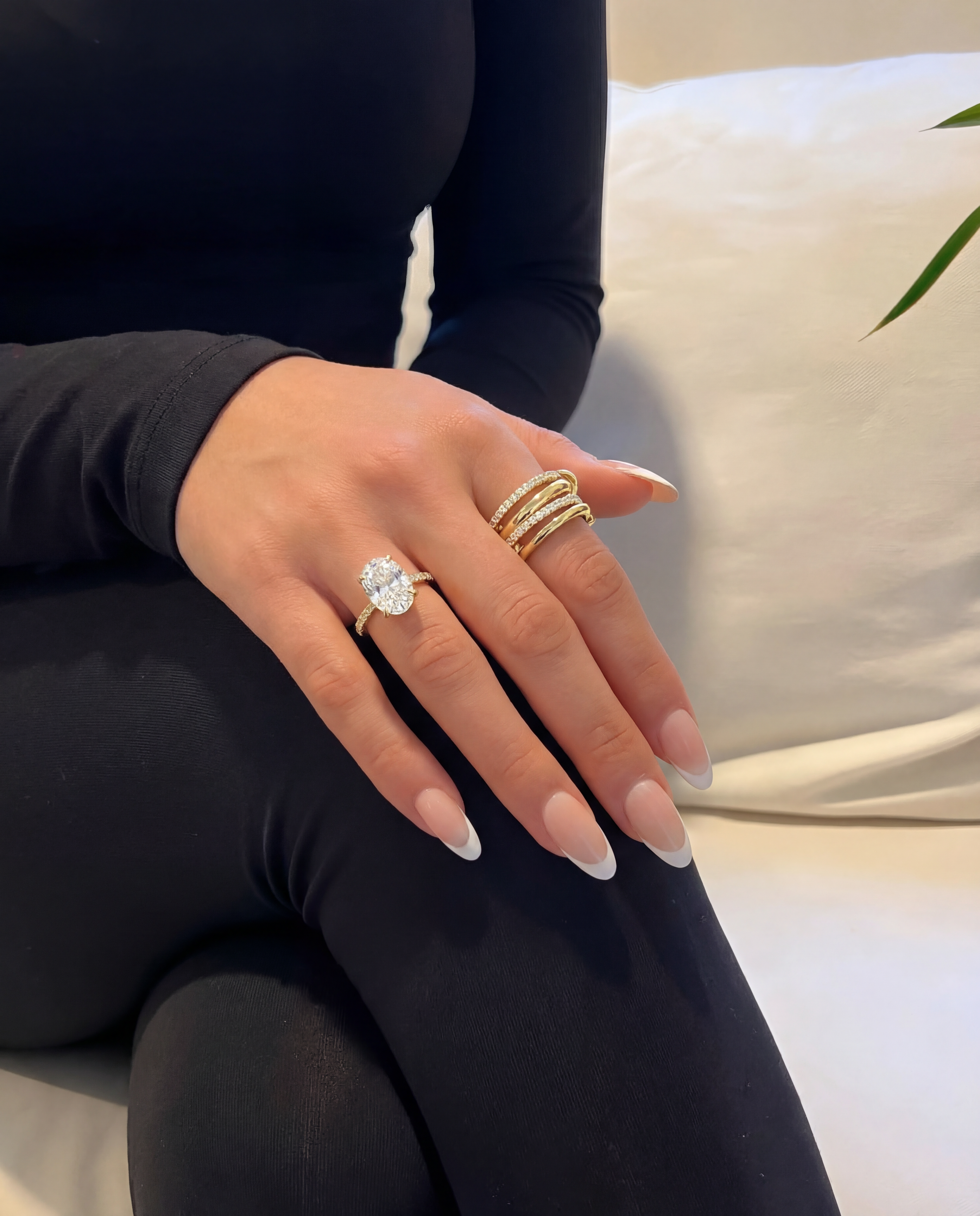 Icon Linked Stacked Ring