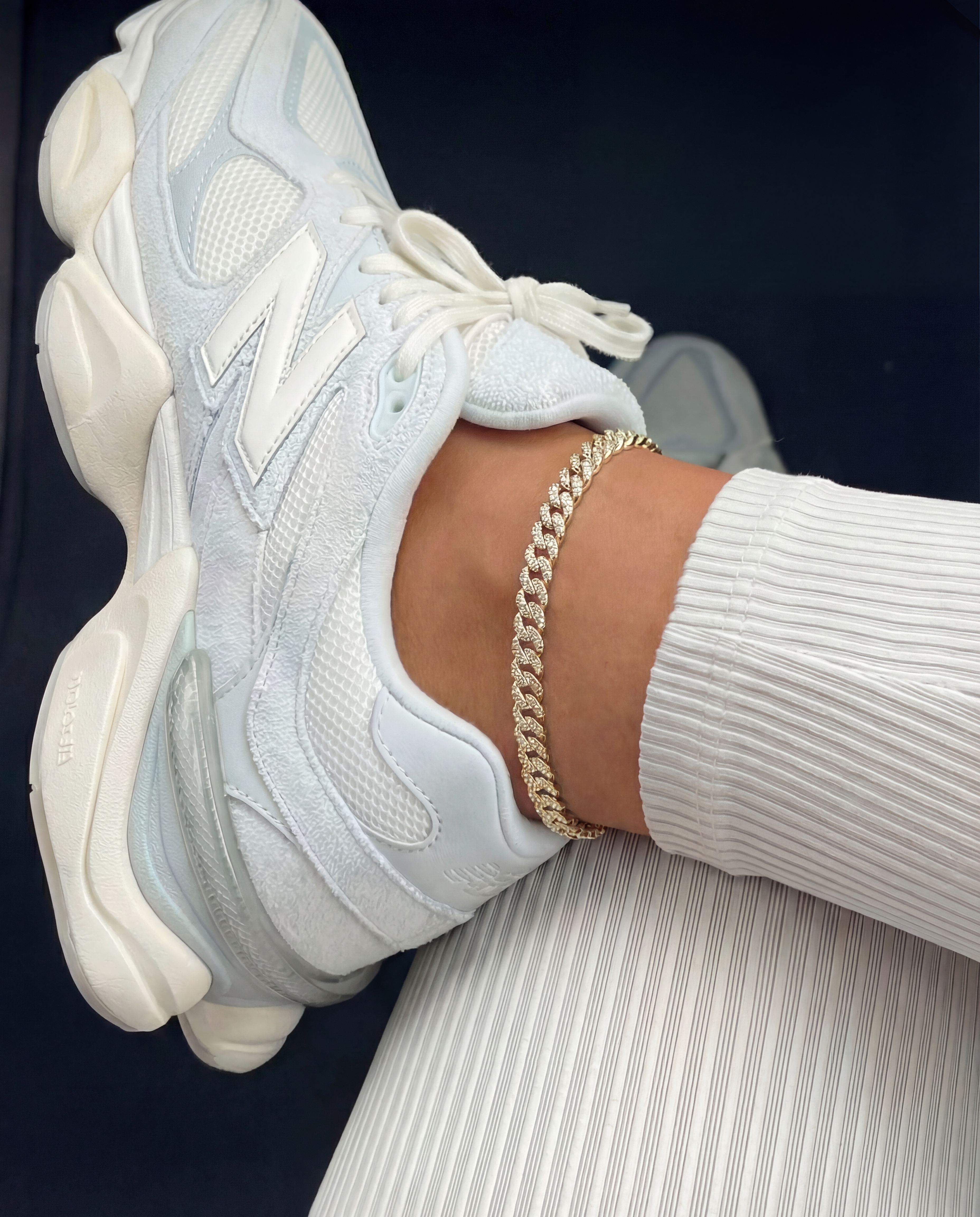 Mini Pave Cuban Anklet