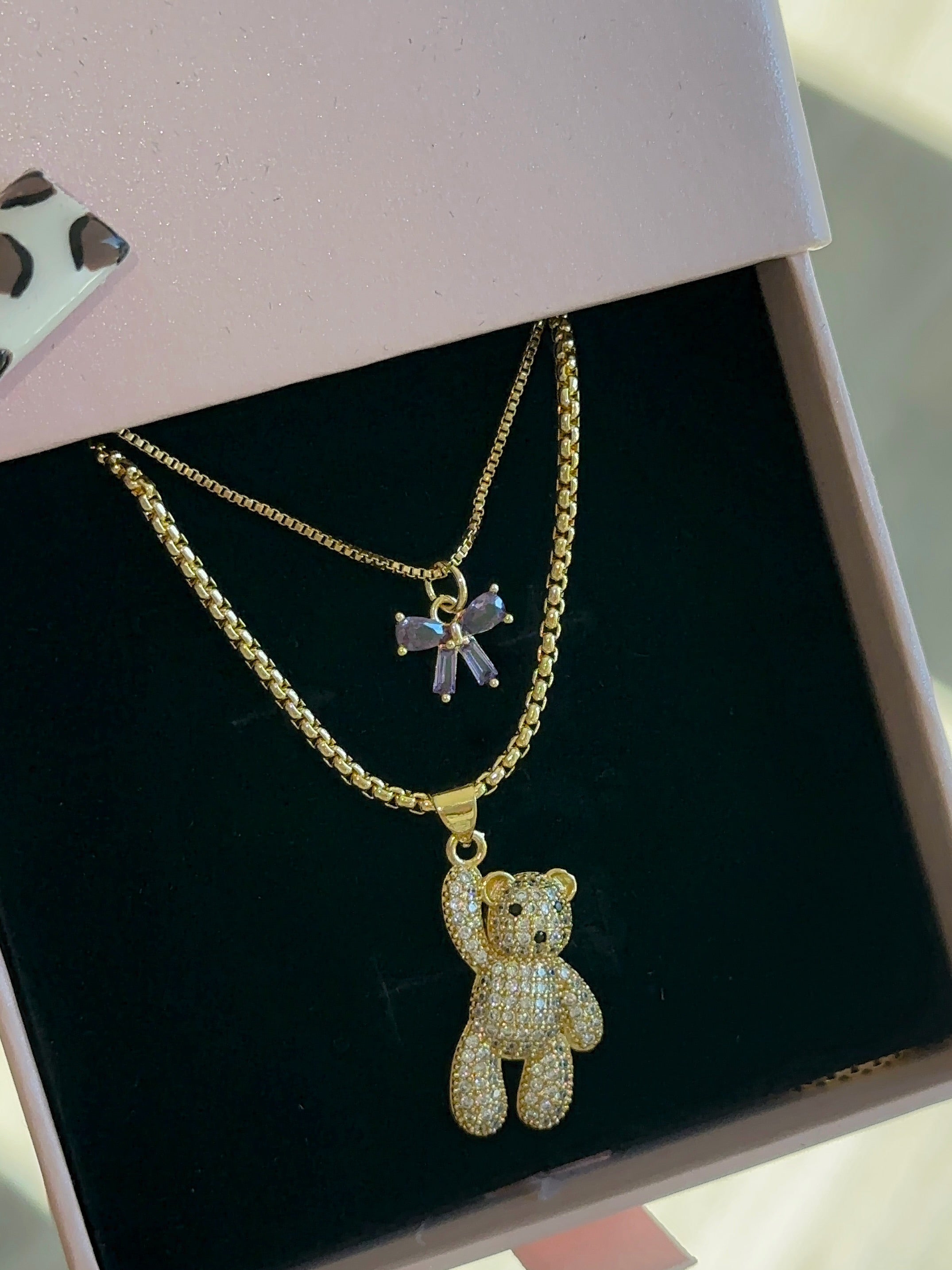 Nova rose Holiday bear set