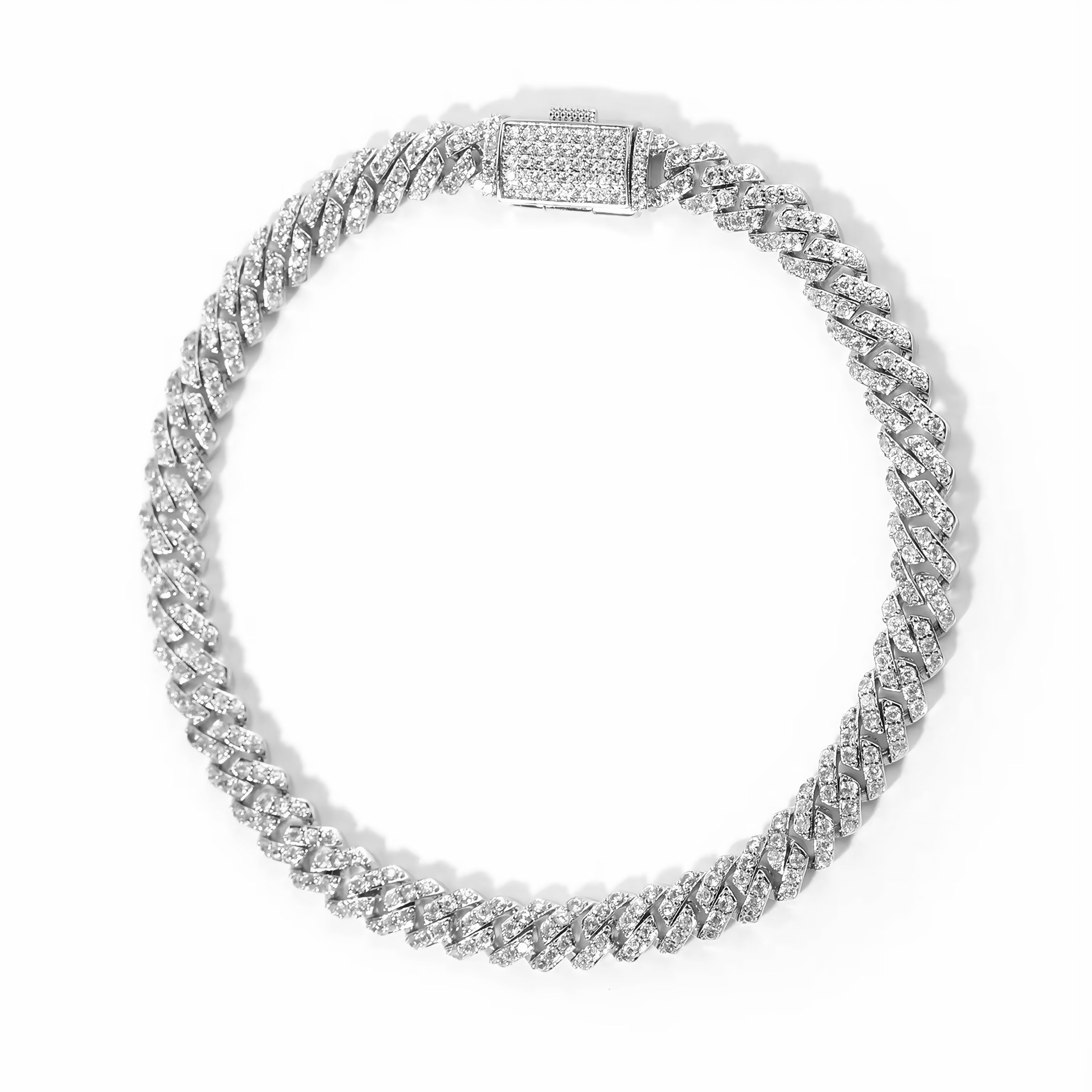 Mini pave Cuban bracelet
