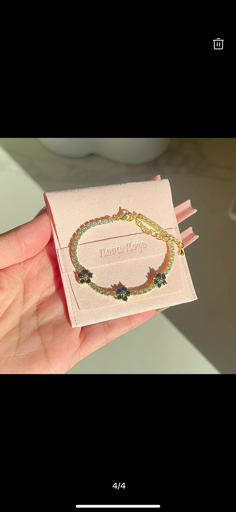“Blossom bling” bracelet