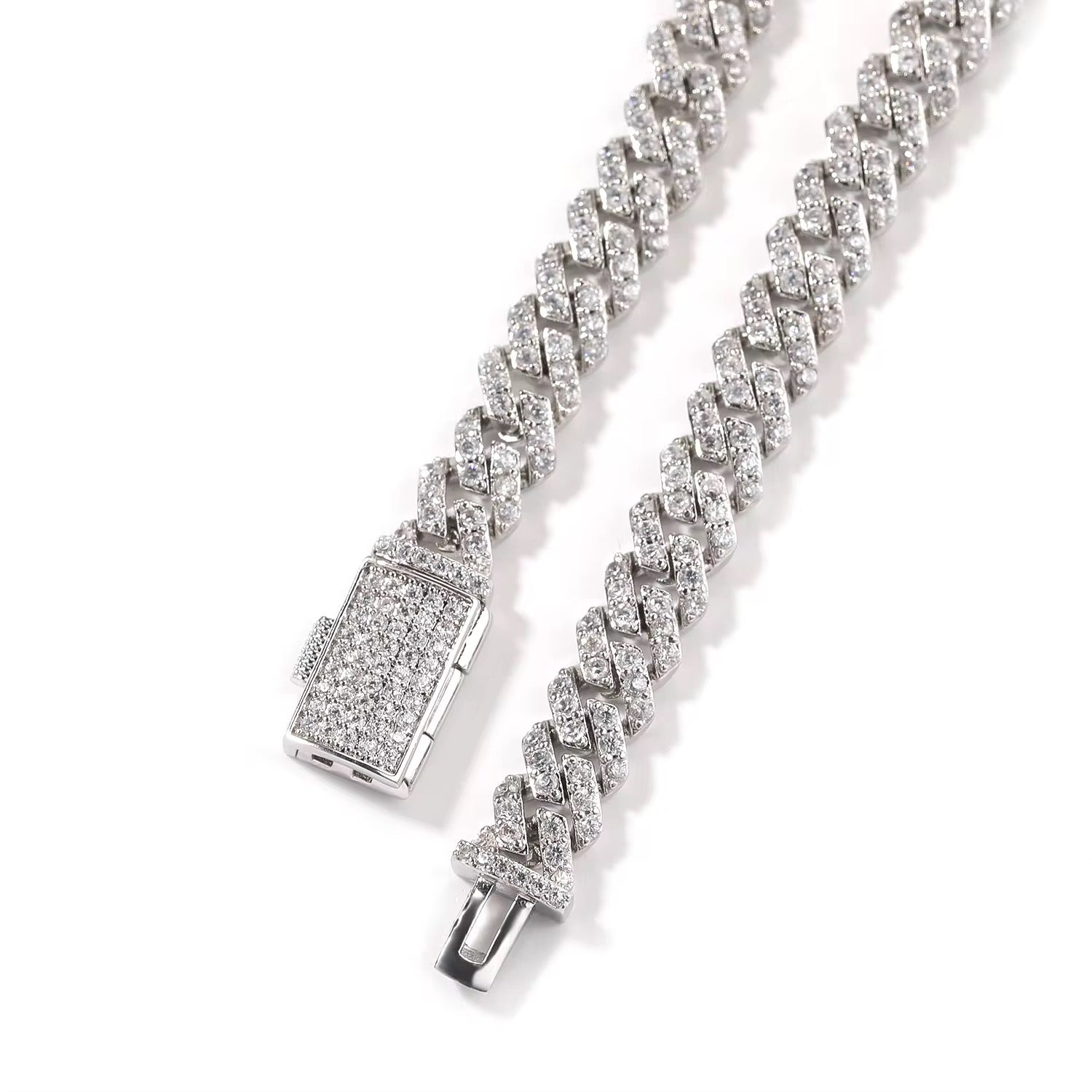 Mini Pave Cuban bracelet
