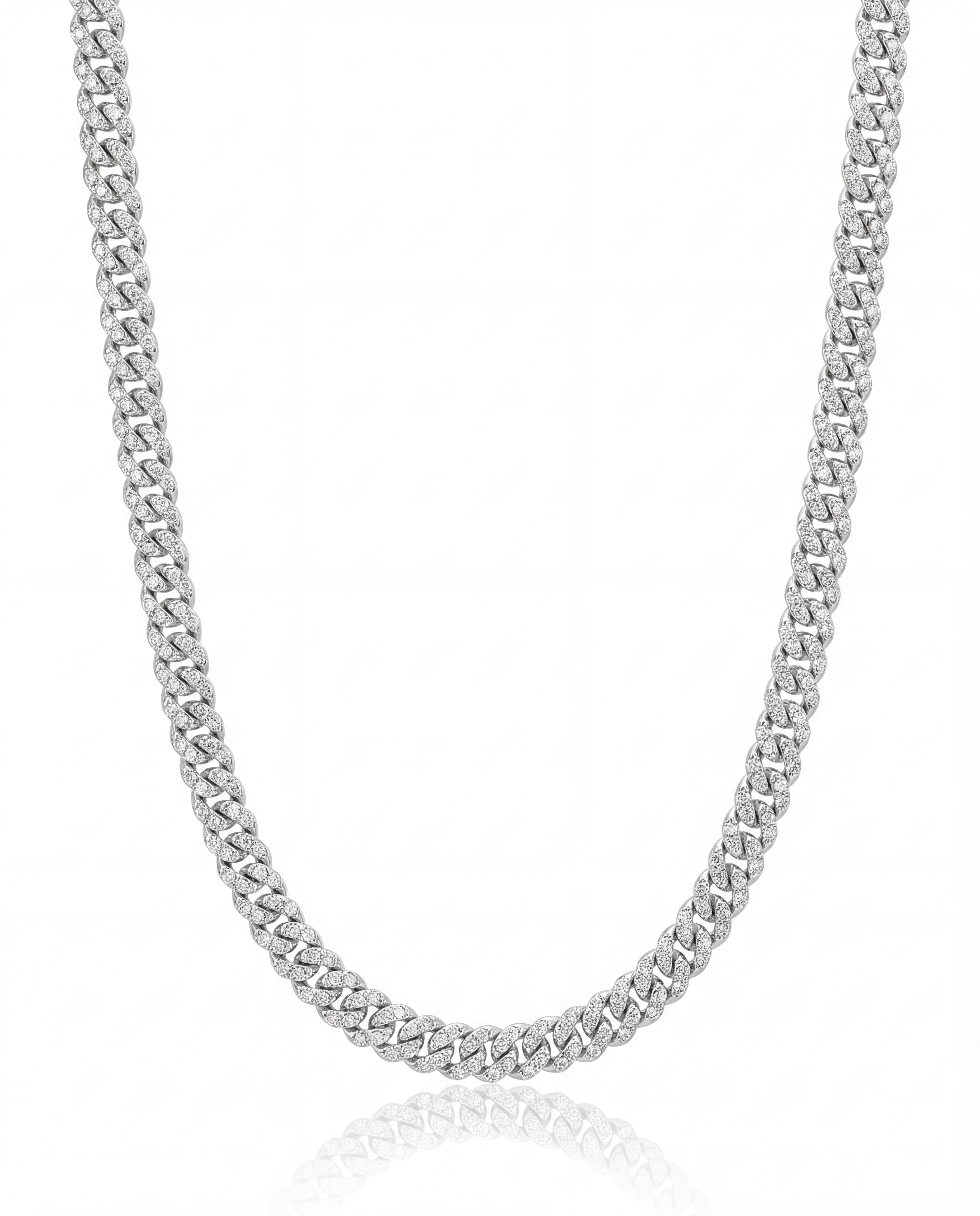 Mini pave cuban chain