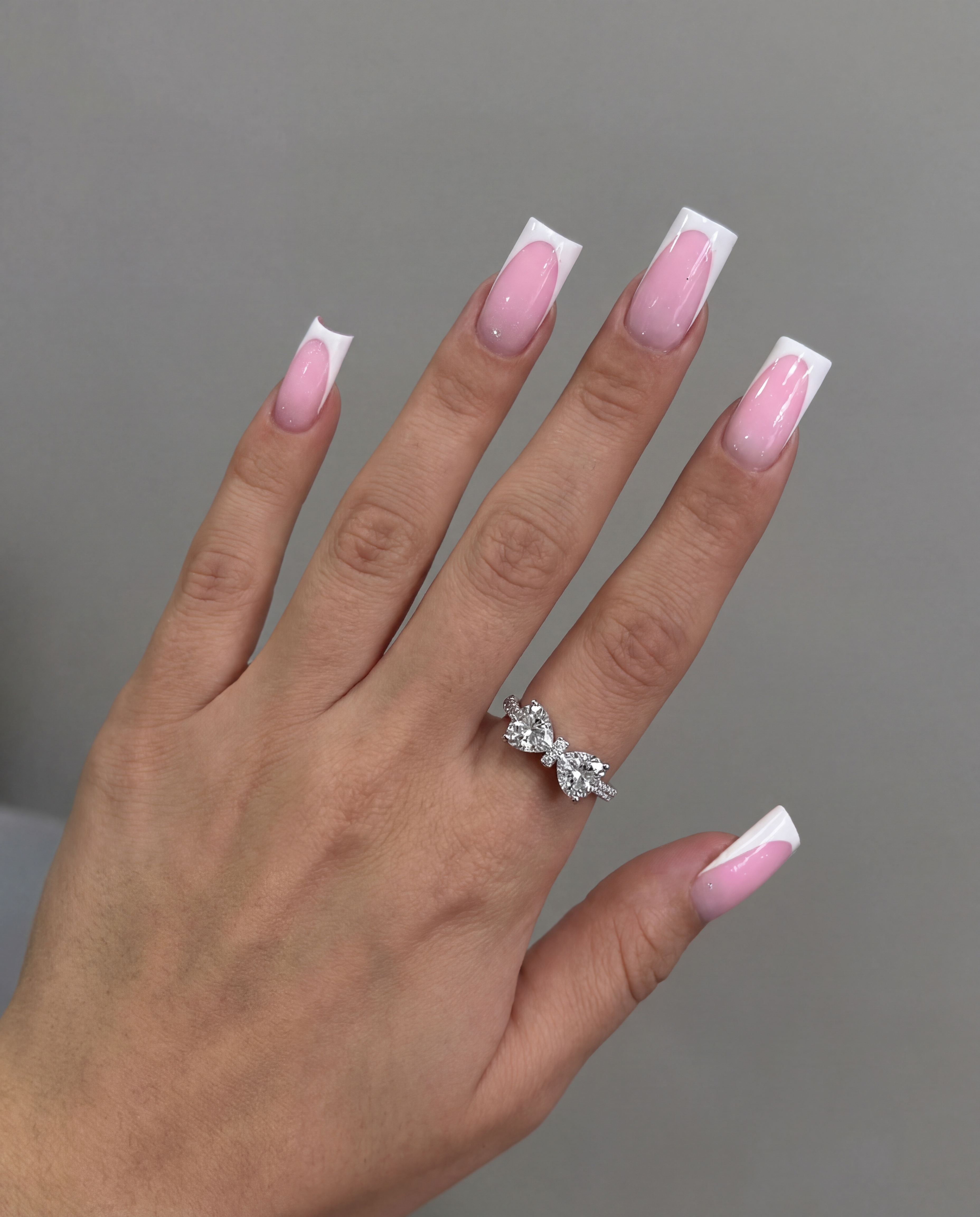 “Twin hearts ring” 925 Sterling silver