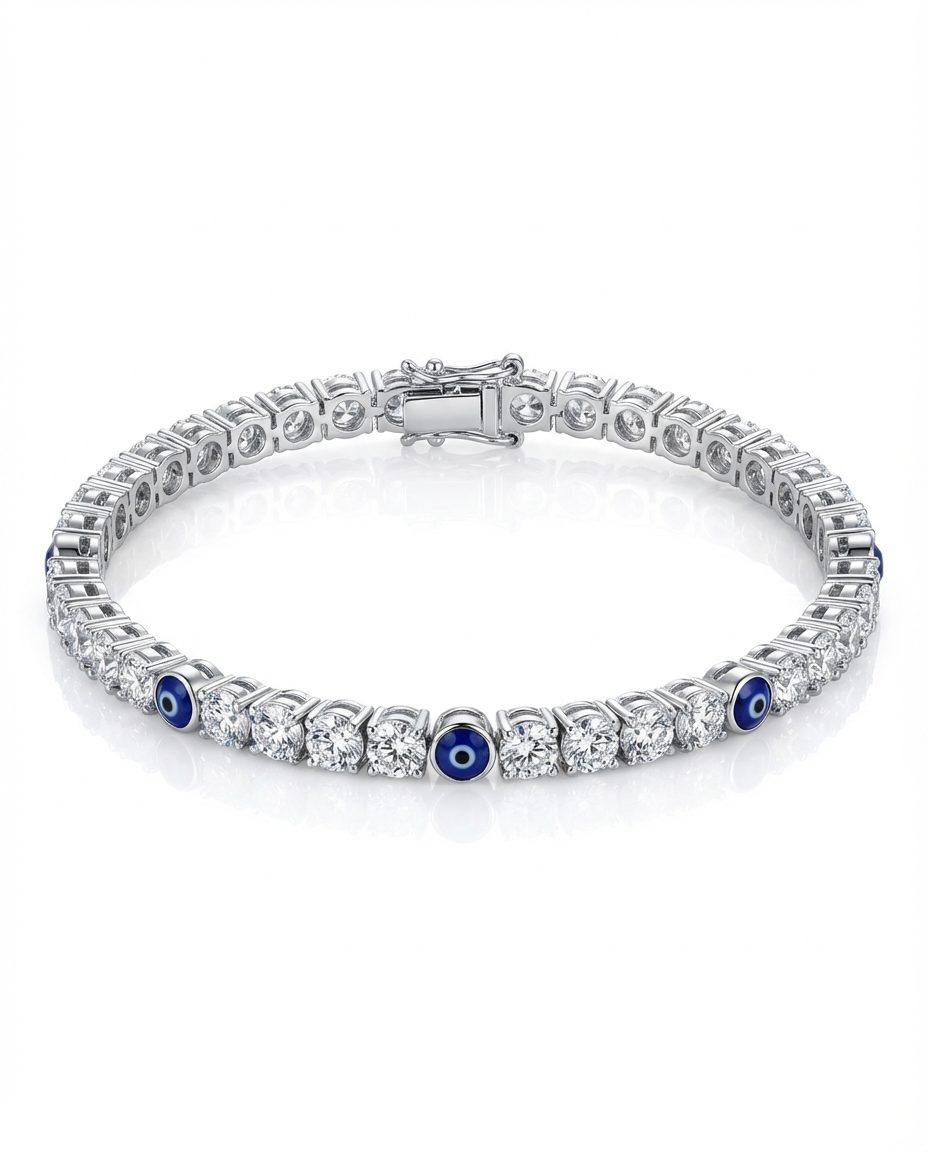 “Evil eye” Tennis bracelet