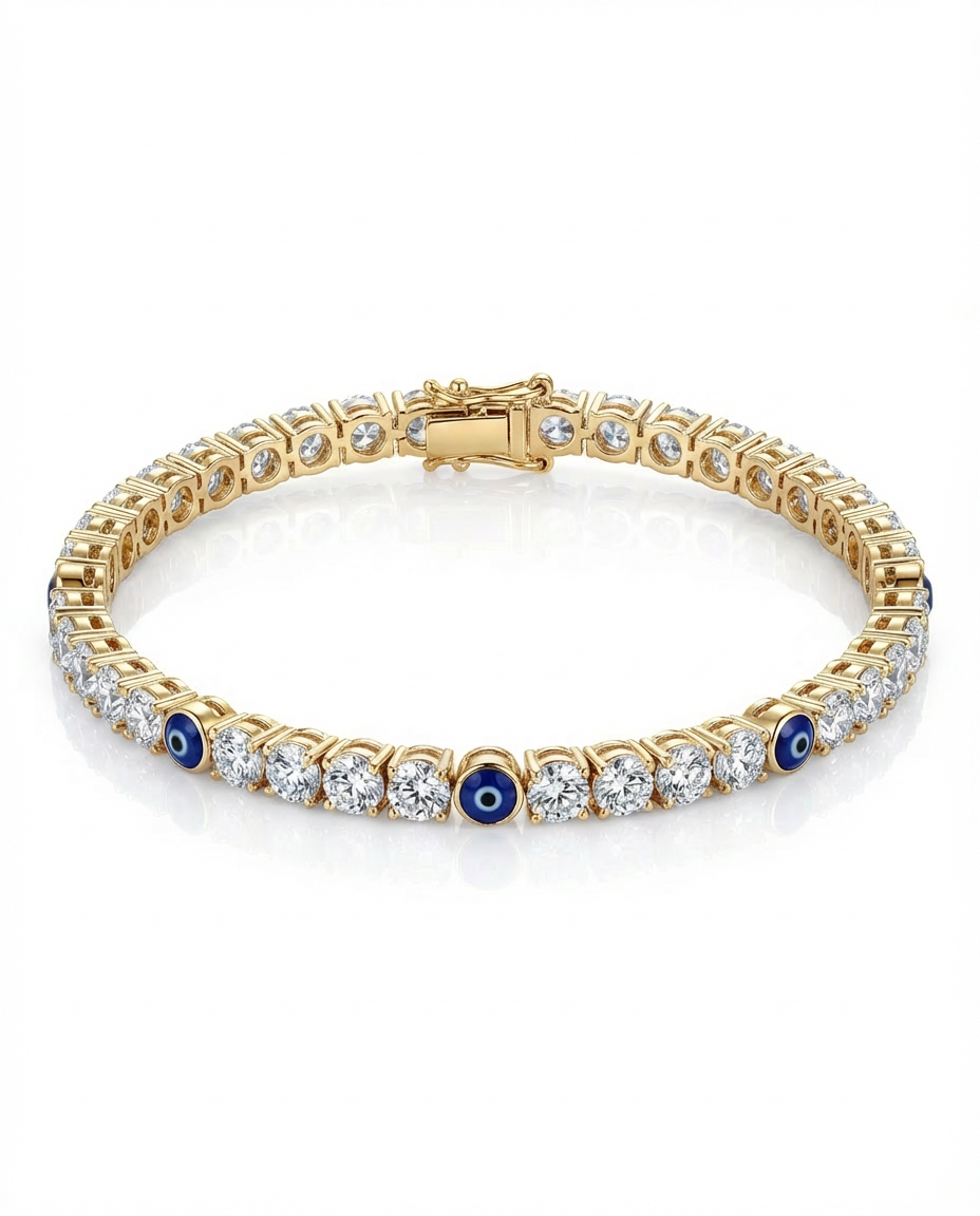 “Evil eye” Tennis bracelet