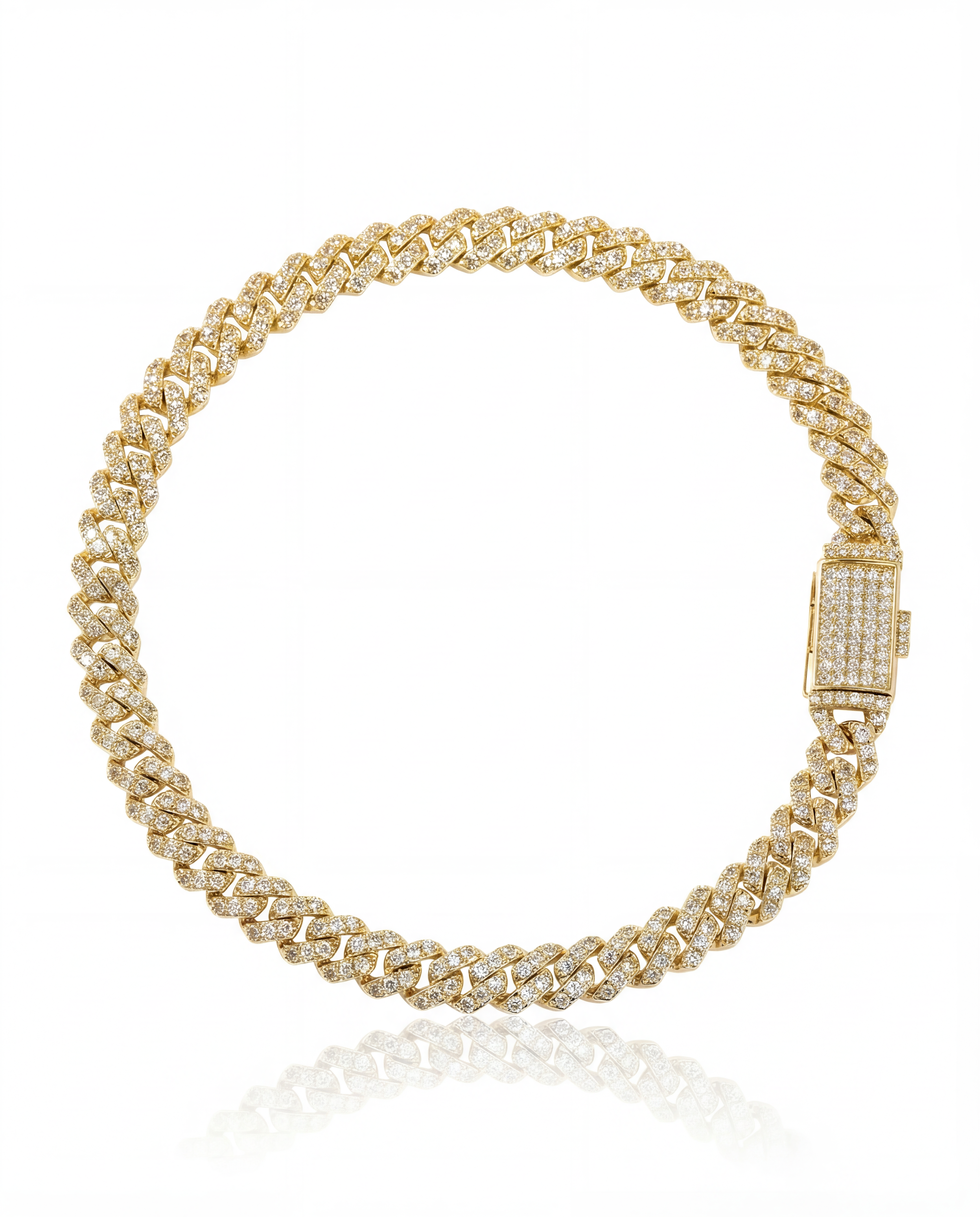 Mini Pave Cuban bracelet