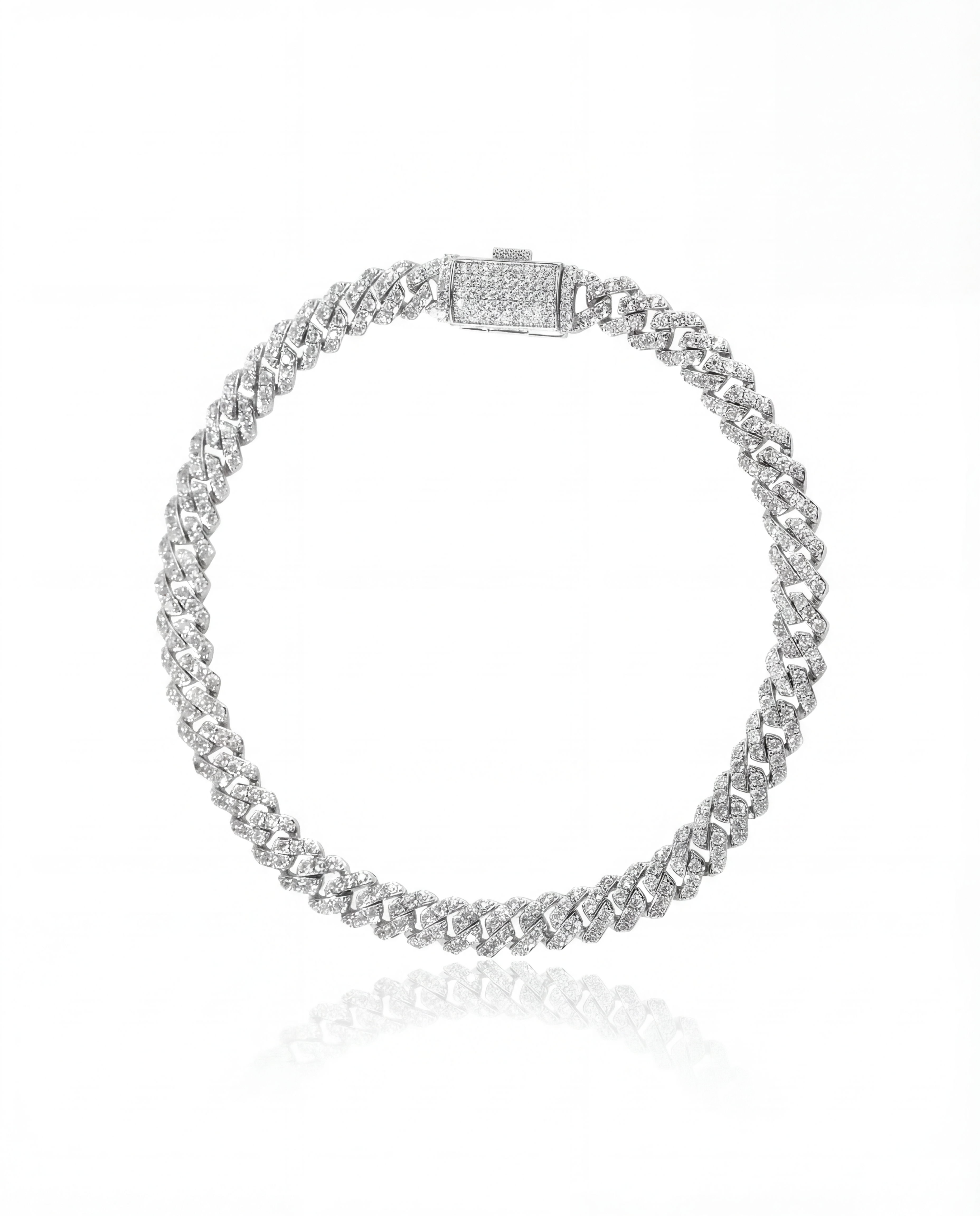 Mini Pave Cuban bracelet