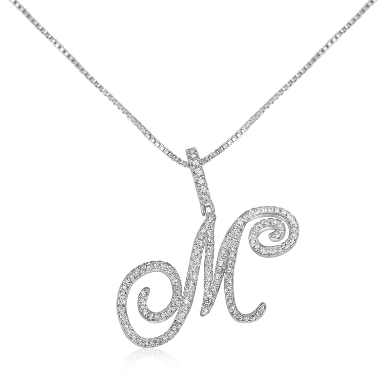 Custom Script initial necklace