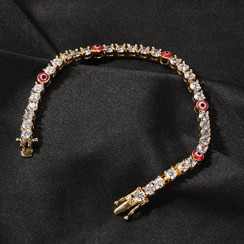 “Evil eye” Tennis bracelet