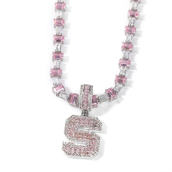 Custom “Barbie Varsity” Tennis Necklace