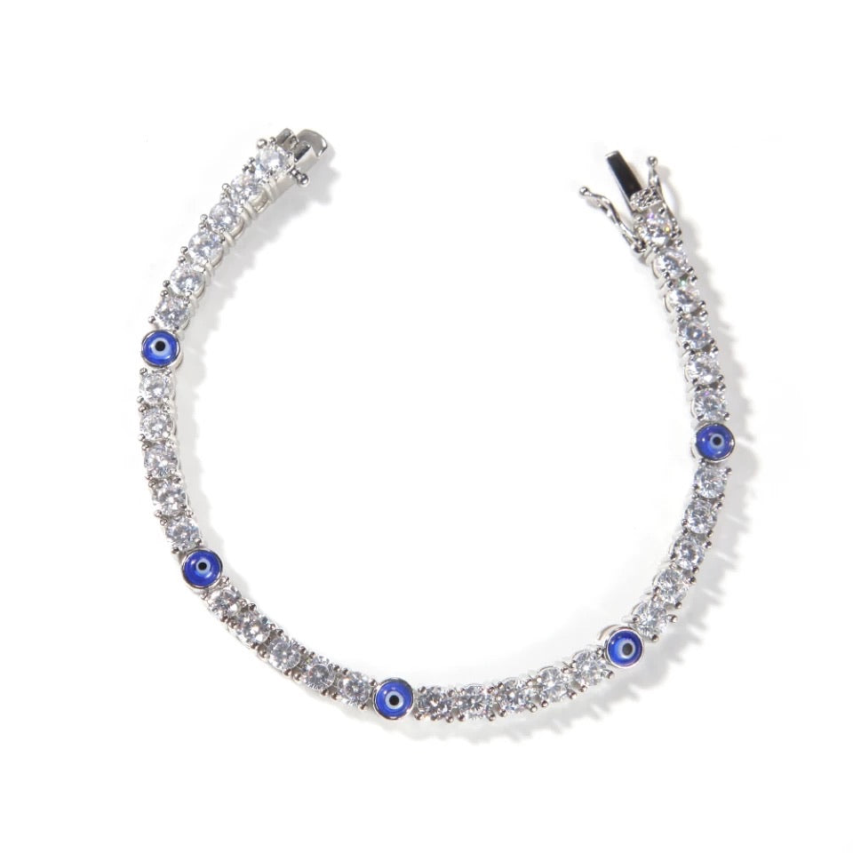 “Evil eye” Tennis bracelet
