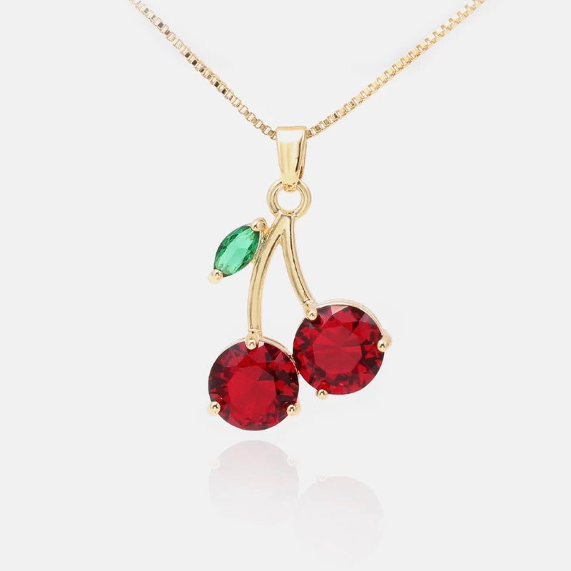 “Cherry on top” necklace