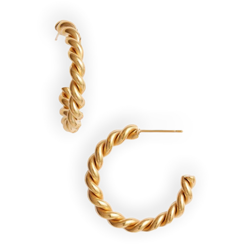 Stela Twisted hoops