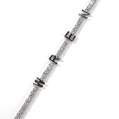 Custom Initial tennis bracelet