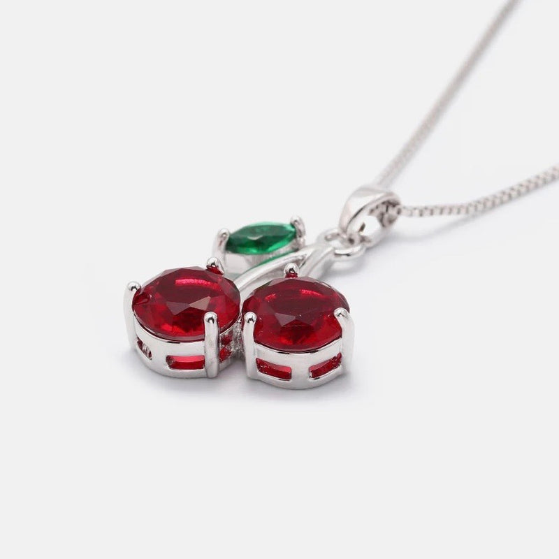 “Cherry on top” necklace