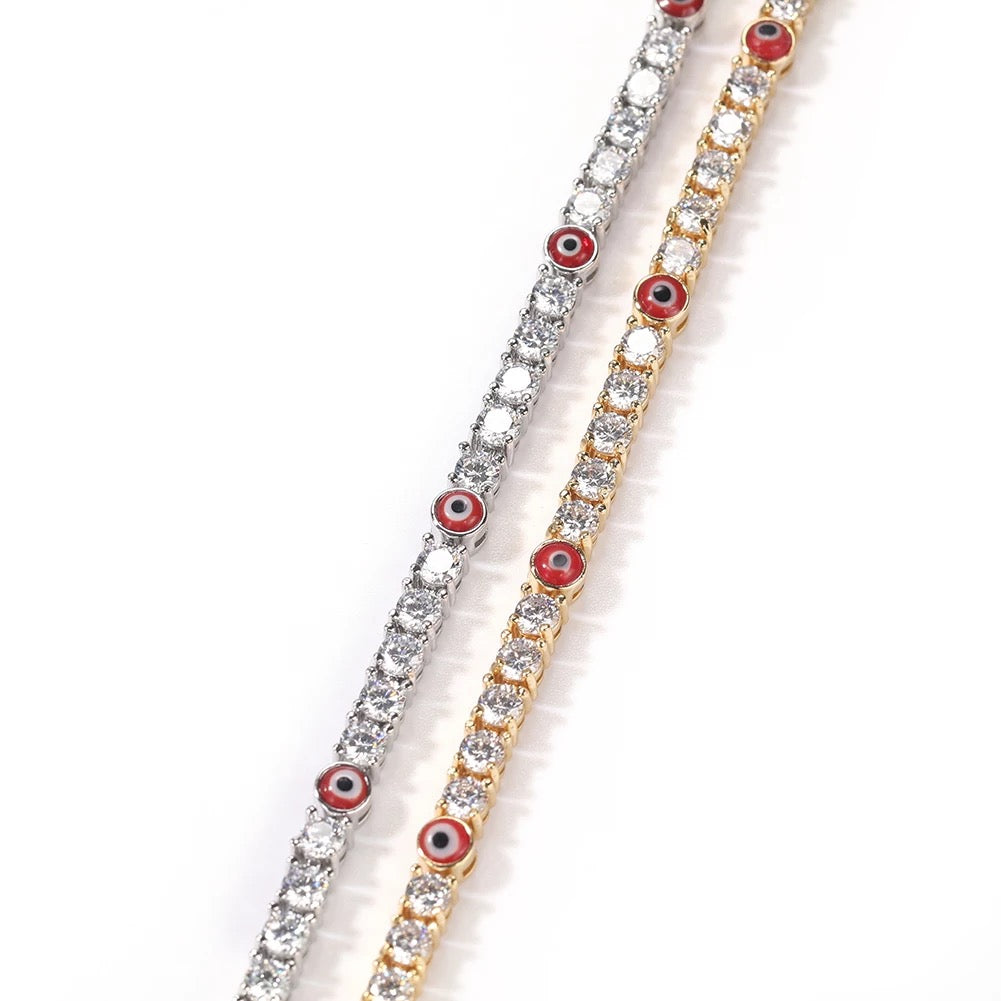 “Evil eye” Tennis bracelet