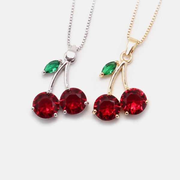 “Cherry on top” necklace