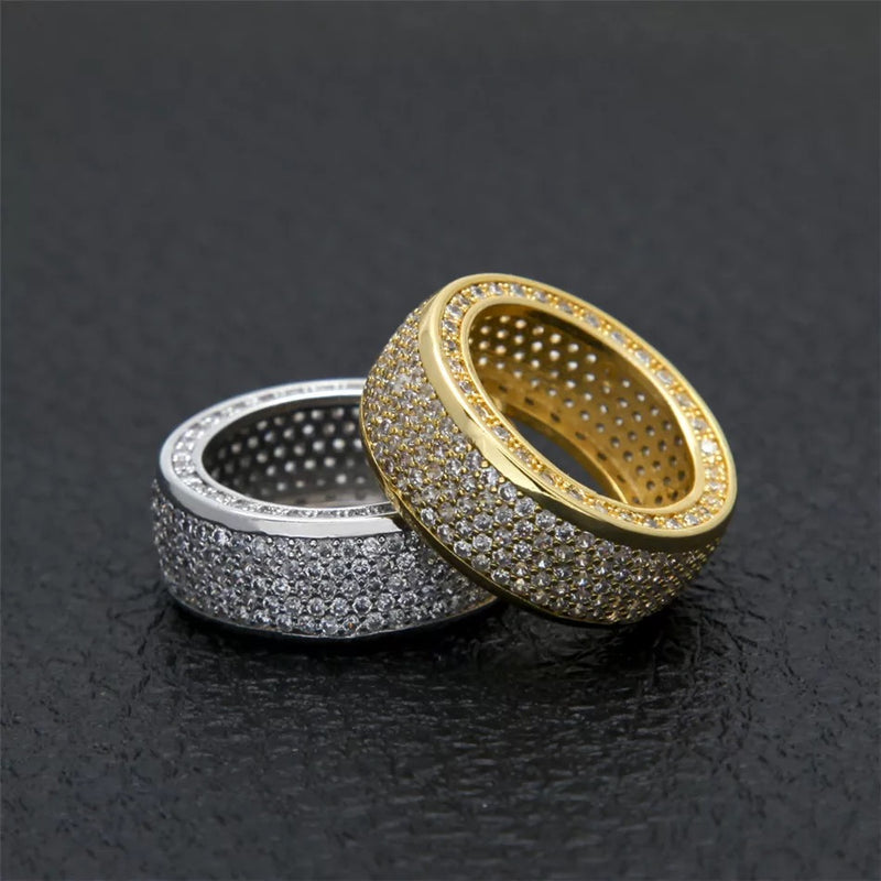 “Iced out” ring