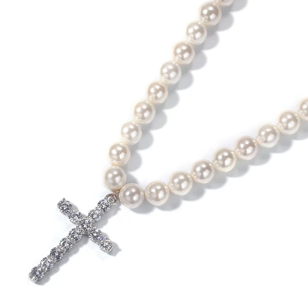 "Bless Up" Pearl necklace