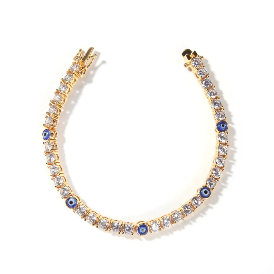 “Evil eye” Tennis bracelet