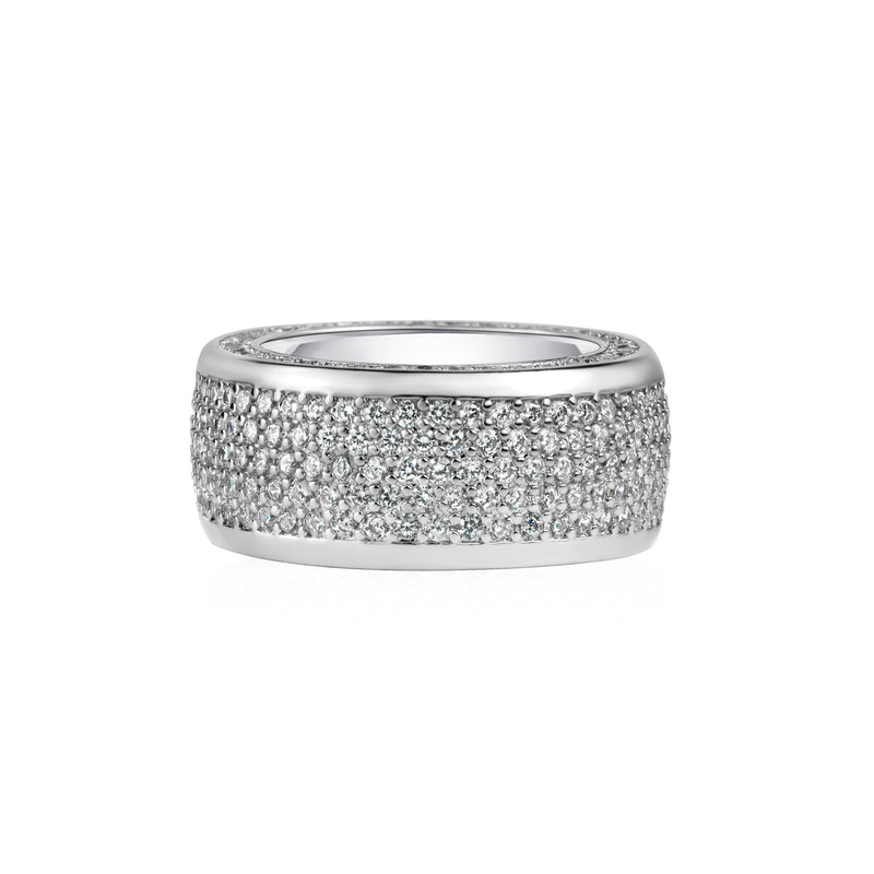 “Iced out” ring