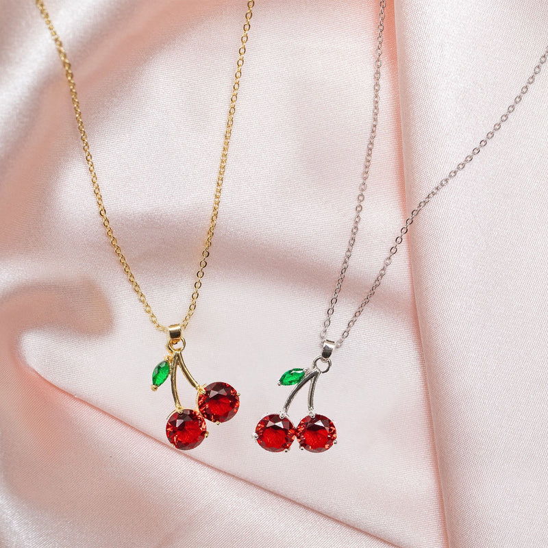 “Cherry on top” necklace